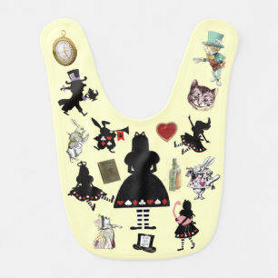 Cute Vintage Alice in Wonderland Baby Bib