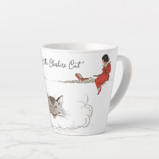Cute Vintage Alice & the Cheshire Cat Latte Mug