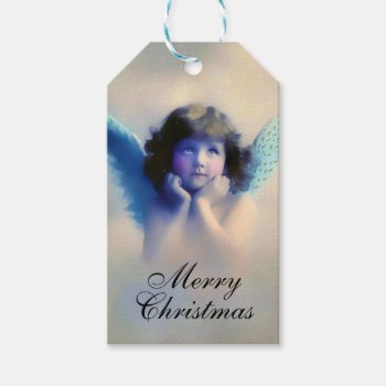 Cute Vintage Angel Gift Tags by encore_arts at Zazzle