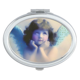 Cute Vintage Angel Mirror For Makeup