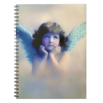Cute Vintage Angel Notebook by encore_arts at Zazzle