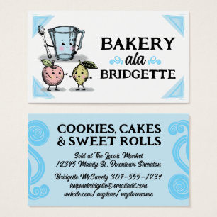 Cute vintage baking bakery business card