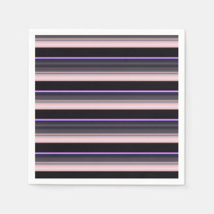 Cute vintage black gray stripes napkins