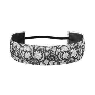 Cute vintage black white paisley patterns