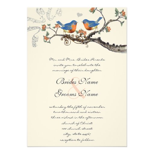 Bluebird Wedding Invitations 2