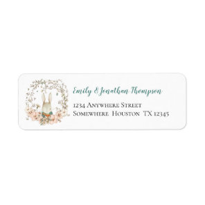 Cute Vintage Boy Bunny Return Name Address Label