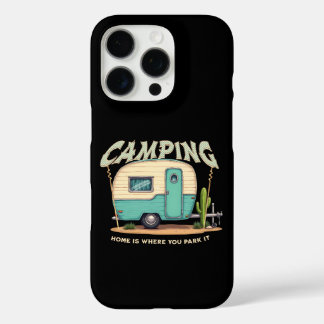 Cute Vintage Camper and Camping Quote iPhone 16 Pro Case