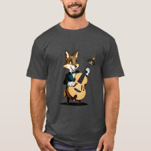 Cute vintage cartoon coyote shirt piccolo music