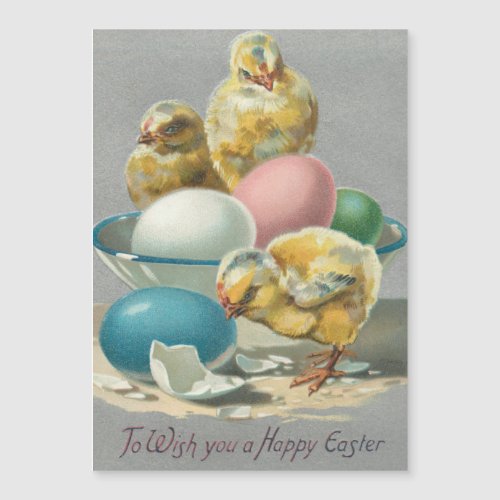 Cute Vintage Chicks and Easter Eggs