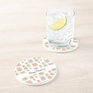 Cute Vintage Christmas Gifts Hand-painted Coaster