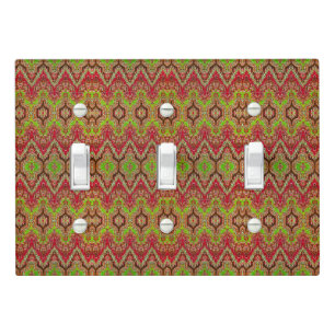 Cute vintage colorful arabic pattern light switch cover