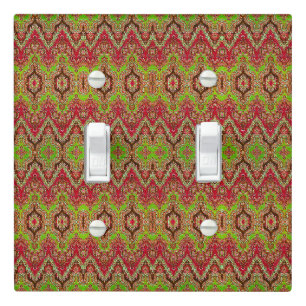 Cute vintage colorful arabic pattern light switch cover