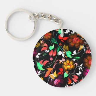 Cute vintage colorful floral texture