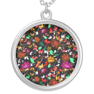 Cute vintage colorful floral texture