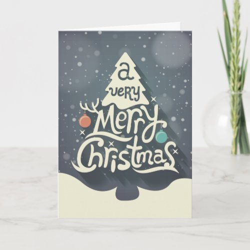 Cute Vintage Country Style Christmas PERSONALIZED Holiday Card