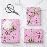 Cute Vintage Cupid Angels Floral Toile Pink Wrapping Paper Sheets<br><div class="desc">Cute and sweet innocent winged chubby baby cherub angels and flowers in beige tones on pink, toile de jouy style, perfect for Valentine's day, Christmas, birthday, baby shower, anniversary and wedding or any other occasion. The Cupids (which are also known as cherubs) are iconic angelic childlike beings that traditionally are...</div>