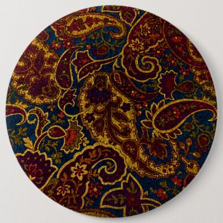 Cute vintage dark brown paisley design