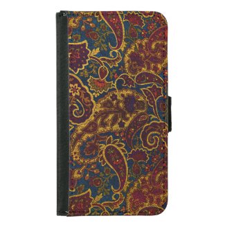 Cute vintage dark brown paisley design