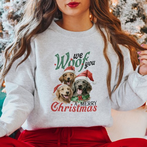 Cute Vintage Dogs Christmas Sweatshirt