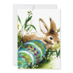 Cute vintage Easter bunny Holiday Card Cute vintage Easter bunny Holiday Card
