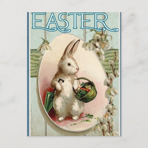 Cute Vintage Easter Bunny Postcard