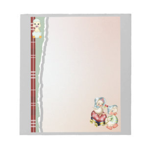 Cute Vintage Easter Ducks Notepad