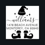 Cute Vintage Elf Christmas Return Address Self-inking Stamp<br><div class="desc">Cute Vintage Elf Christmas Return Address self-inking stamp</div>