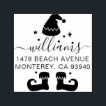 Cute Vintage Elf Christmas Return Address Self-inking Stamp<br><div class="desc">Cute Vintage Elf Christmas Return Address self-inking stamp</div>