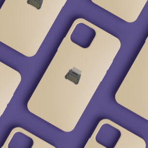 Cute Vintage Feminine Minimalist Typewriter iPhone 12 Mini Case