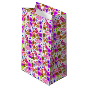 Cute vintage floral patterns small gift bag