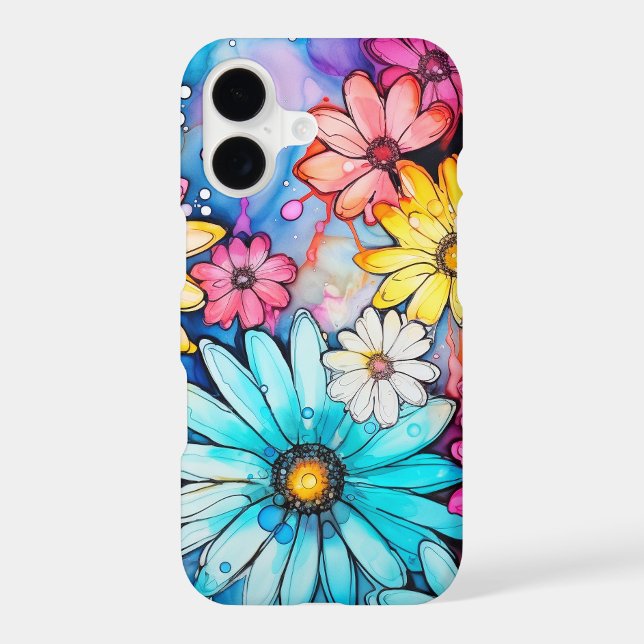 Cute Vintage Flower Art Collage iPhone Case (Back)