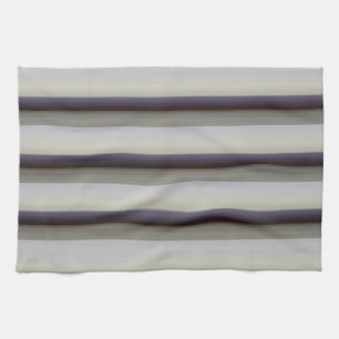 Cute vintage gray blue stripes  kitchen towel