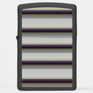 Cute vintage gray blue stripes zippo lighter