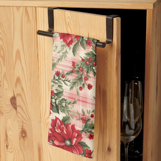Cute Vintage Inspired Christmas Kitchen Towel (Thirds Fold)