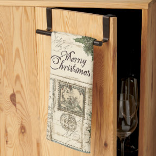 Cute Vintage Inspired Christmas Kitchen Towel
