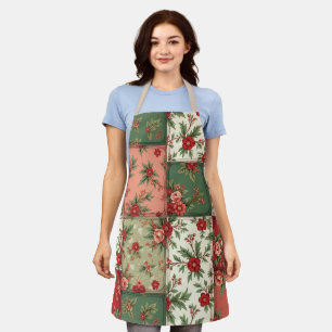 Cute Vintage Inspired Christmas Quilt Pattern Apron