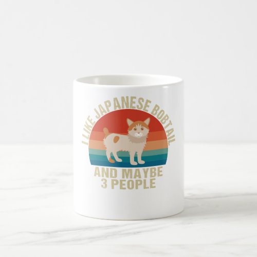 Cute Vintage Japanese Bobtail Cat Funny Feline Coffee Mug