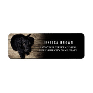Cute Vintage Labrador custom return address label