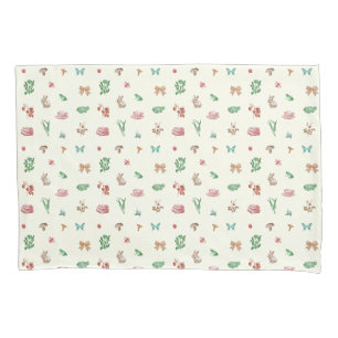 Cute Vintage Pink Cottagecore Aesthetic Pattern Pillow Case