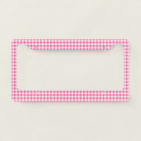 Cute Vintage Pink Gingham Plaid Pattern