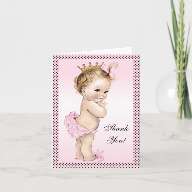 Cute Vintage Princess Thank You (Front)