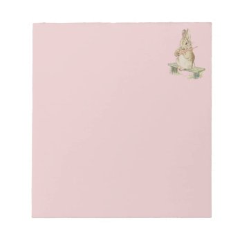 Cute Vintage Rabbit    Bunny  Pink  Notepad by myMegaStore at Zazzle