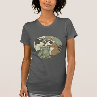 Cute Vintage Raccoon Animal Trash Panda Animal art T-Shirt