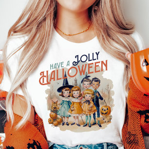 Cute Vintage Retro Have A Jolly Halloween T-Shirt