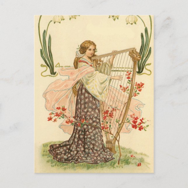 Cute vintage Saint Patrick's Day postcard (Front)