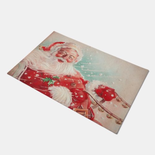 Cute vintage Santa Claus Doormat