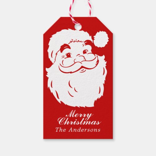 Cute Vintage Santa Claus Gift Tags