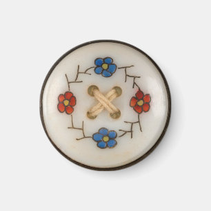 Cute Vintage Sewing Button Magnet