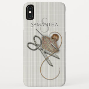 Cute Vintage Sewing Notions iPhone XS Max Case