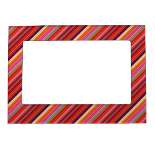 Cute vintage striped colors magnetic frame